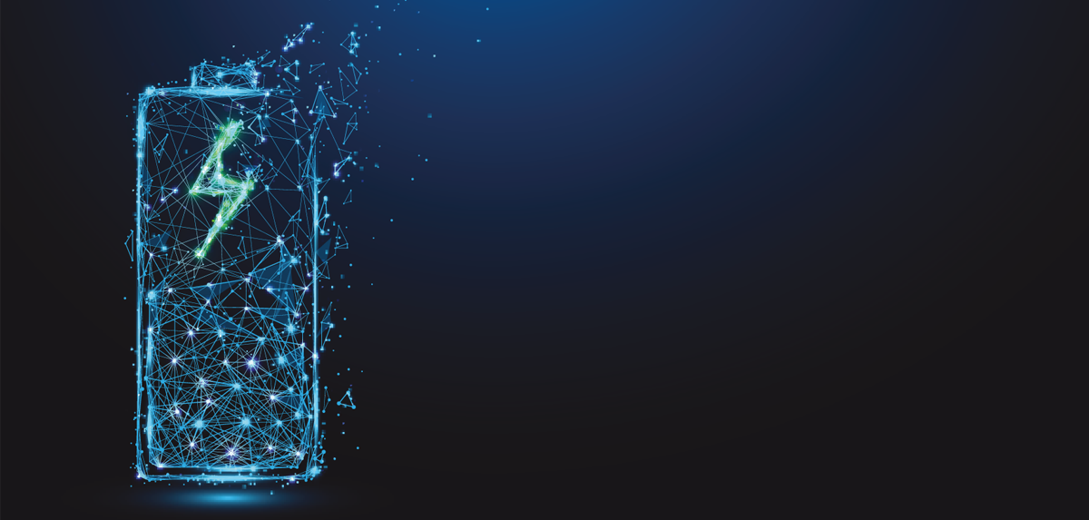 Wire frame battery background